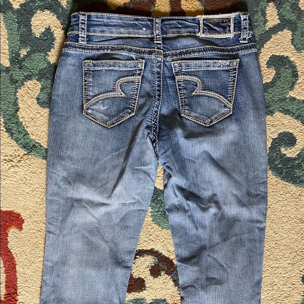 CARRELI Jeans Embroidered Pockets Light Stonewashed 32”